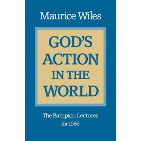 God''s Action in the World: The Bampton Lectures for 1986 Paperback, SCM Press