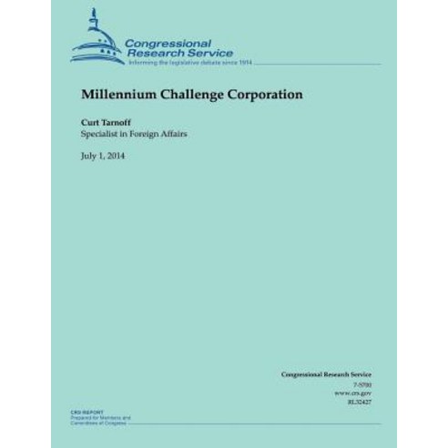 Millennium Challenge Corporation Paperback, Createspace Independent Publishing Platform