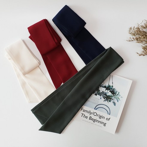 트윌리 케미업룩 단색 무지 롱 타이 스카프 Best Top5