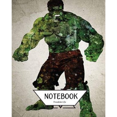 Notebook Journal Graph Line Blank No Lined: Watercolor Hulk V.3: Pocket ...