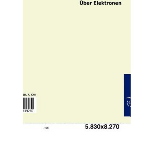 Uber Elektronen, Salzwasser-Verlag Gmbh
