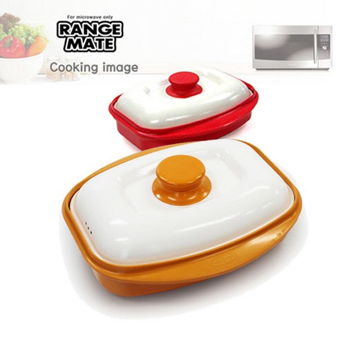 홈쇼핑 렌지메이트 그릴구이팬 전자렌지 조리기구, 레드, 레드(227 x 2..., 27cm, 1개