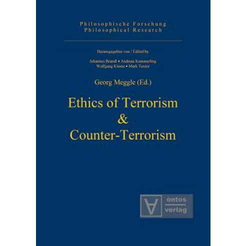 Ethics of Terrorism & Counter-Terrorism Hardcover, de Gruyter