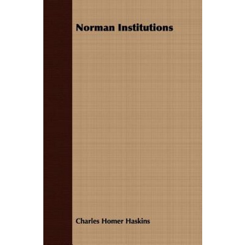 Norman Institutions Paperback, Harrison Press