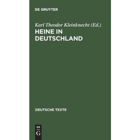 Heine in Deutschland Hardcover, de Gruyter