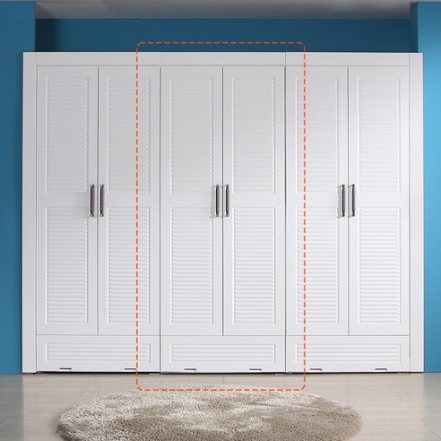 빅로드가구 에비앙-서랍형 3자 장롱, 이불장_화이트