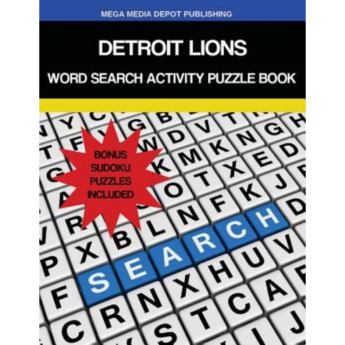 Detroit Lions Word Search Activity Puzzle Book Paperback, Createspace Independent Publishing Platform