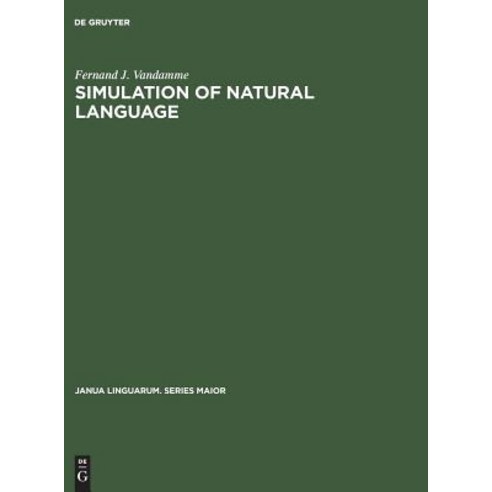 Simulation of Natural Language Hardcover, Walter de Gruyter