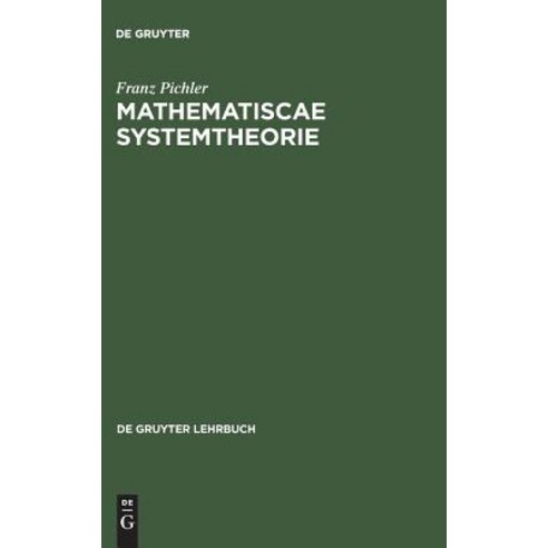 Pichler: Mathematiscae Systemtheorie Hardcover, de Gruyter