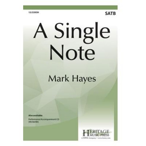 A Single Note Paperback, Heritage Music Press - 가격 변동 추적 그래프 - 역대가