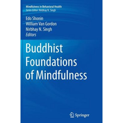 Buddhist Foundations of Mindfulness Paperback, Springer