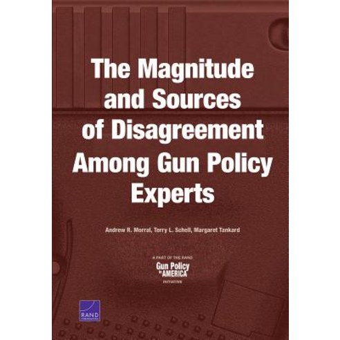 The Magnitude and Sources of Disagreement Among Gun Policy Experts Paperback, RAND Corporation