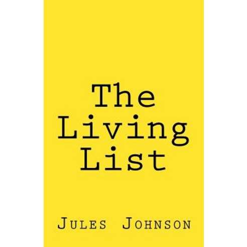 The Living List Paperback, Jules Johnson