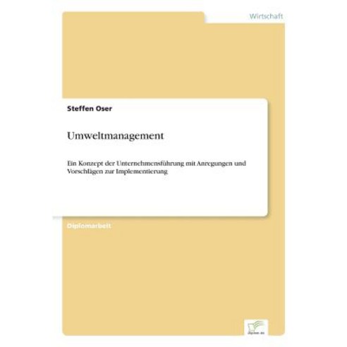 Umweltmanagement Paperback, Diplom.de