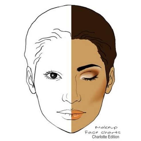 Makeup Face Charts Charlotte Edtion Paperback, Createspace Independent Publishing Platform