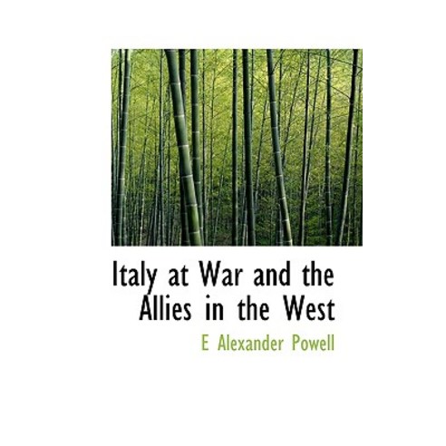 Italy at War and the Allies in the West Hardcover, BiblioLife