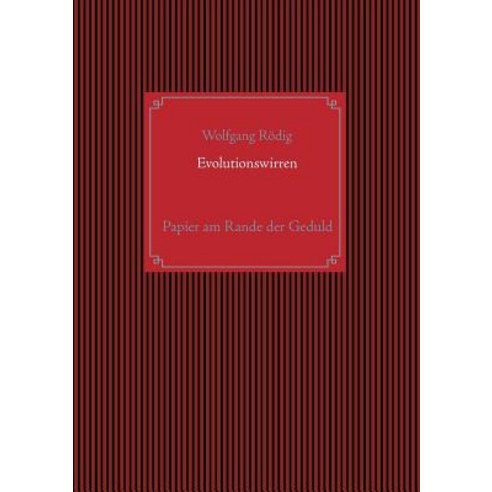 Evolutionswirren Paperback, Books on Demand
