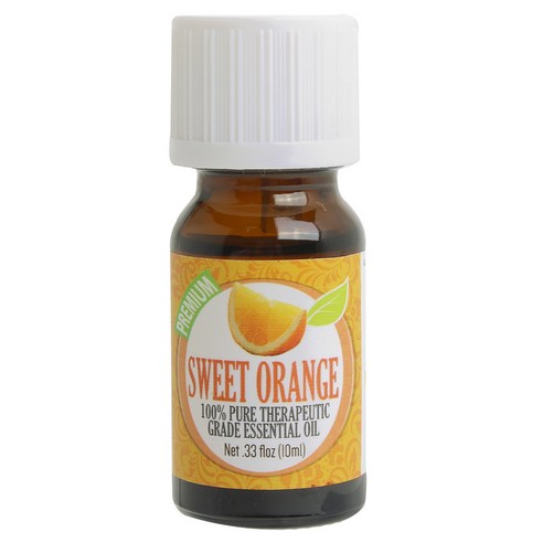 Healing Solutions 100% 퓨어 테라퓨틱 그레이드 에센셜 오일, 10ml, Sweet Orange, 1개