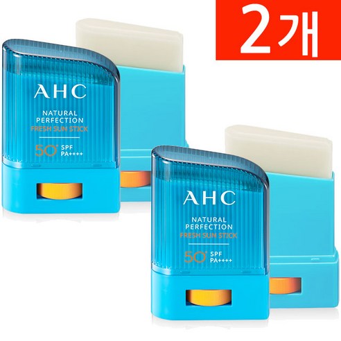 A.H.C 내추럴 퍼펙션 프레쉬 선스틱 SPF50+ PA++++, 14g, 2개
