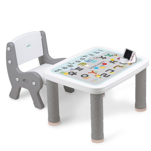 미루 의자 공부상 책상의자 유아공부상 유아책상, 화이트+그레이