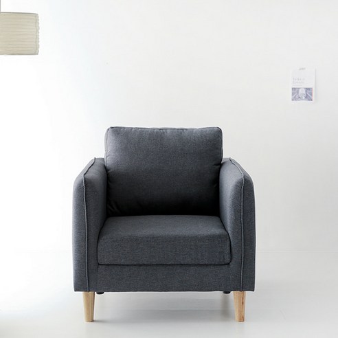 마켓비 MONAI 1인용 소파 3607, 그레이