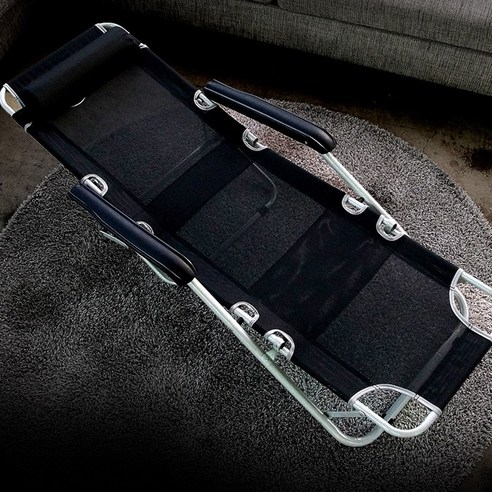 악마체어 어디서나 좋은 접이식 캠핑침대의자 (침대는 물론 릴렉스기능까지), 블랙