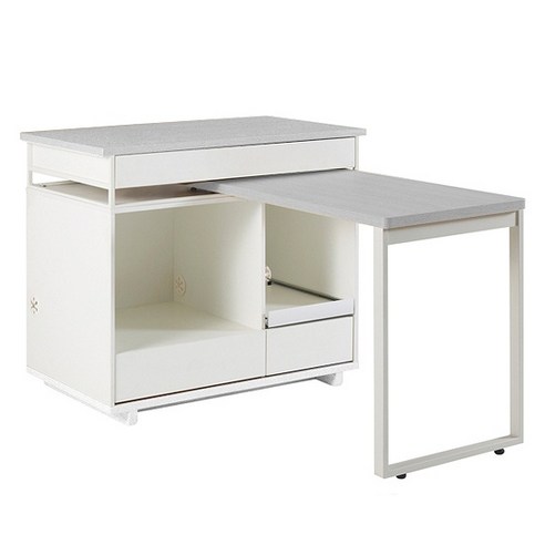 좁은 주방, 한샘 베리 라이트 아일랜드 식탁으로 넓고 예쁜 홈카페 완성!