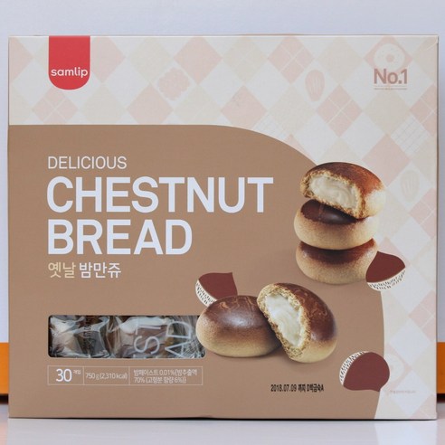 삼립 옛날밤만쥬30개, 750g, 1개