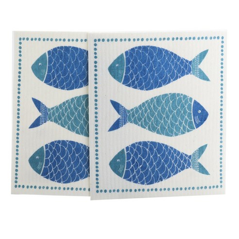 나우디자인 스웨디쉬 디쉬 키친크로스, Fish Market, 2개