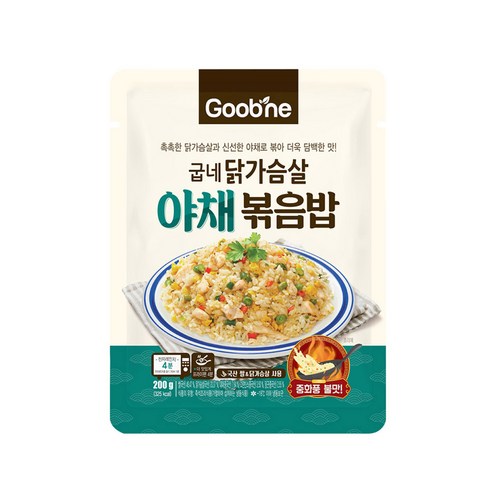 굽네 닭가슴살 야채볶음밥, 200g, 5개