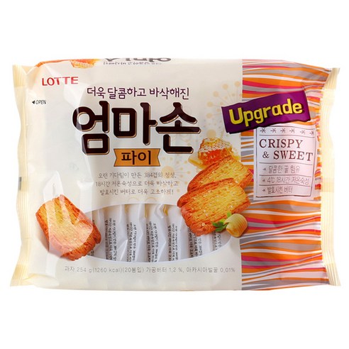 롯데 엄마손파이 254g x 8개 1BOX, 254g, 8개
