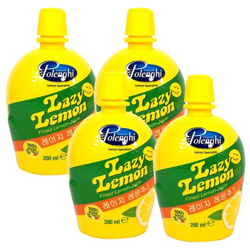 레이지레몬 주스, 200ml, 4개