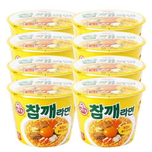 오뚜기 참깨 컵라면 110g, 8개