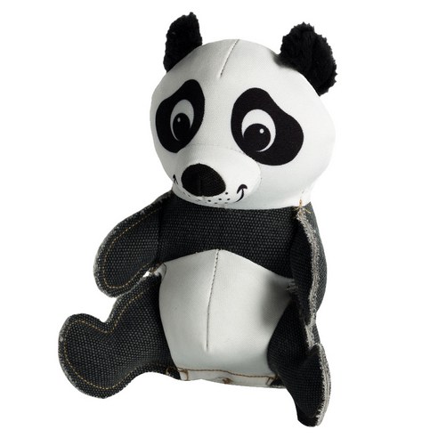 해피테일즈 뉴 크리터 캔버스 애견 봉제장난감, Panda, 1개