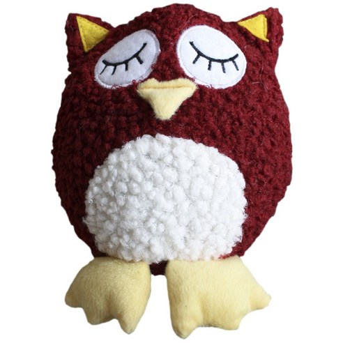 패치워크펫 애견 봉제장난감 17.8cm, Owl, 1개