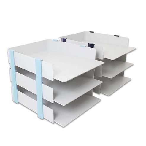 카파맥스 데코트레이3단 2색 서류받침 트레이 정리함, 민트, 1개 서류서랍 Best Top5