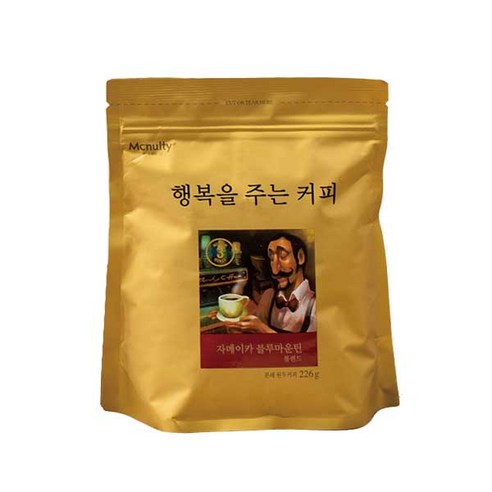 맥널티 자메이카 블루마운틴 블렌드 분쇄 원두커피, 226g