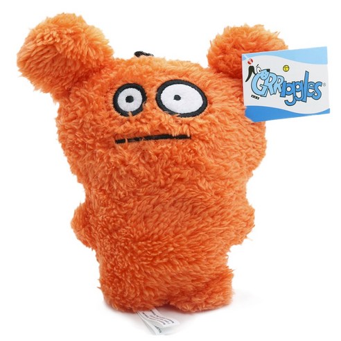 Griggles 퓨리즈 애견 장난감 봉제장난감, Orange, 1개