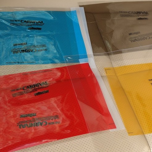 달구름 더뉴카니발 리플렉터 라이트 데칼스티커, 1세트, 레드(2조각 한대분