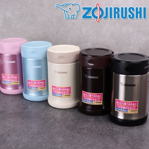 조지루시 보온 죽용도시락 350ml 500ml ( SW-EAE35), 아쿠아블루, 1개