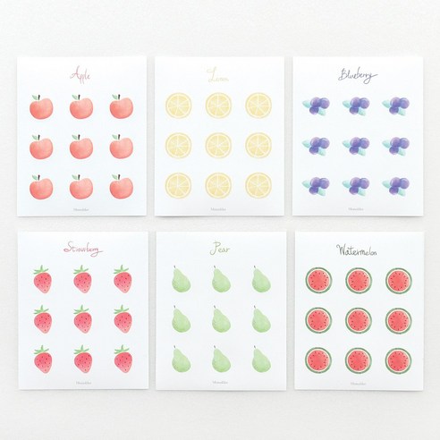 과일 원형 스티커, 10.Tomato