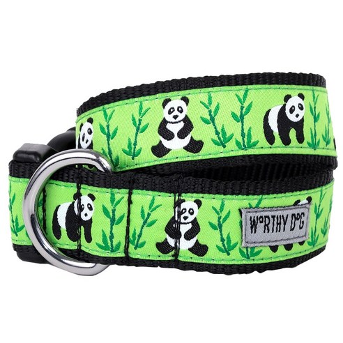더월씨독 판다 칼라 핏 넥 목줄, Green + Black, 1개