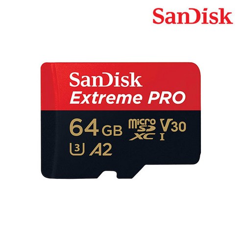 샌디스크 익스트림 프로 마이크로 SD카드 SDSQXCY, 64GB