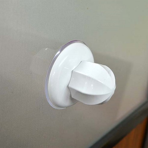 상세참조 흡착식 창문 손잡이 베란다 안전 현관 유리문, 1개