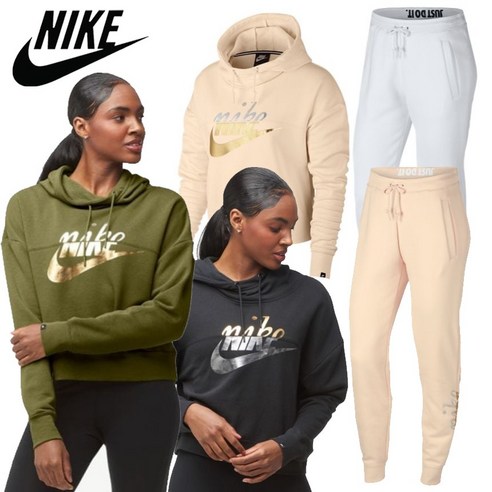 Nike rally metallic clash crop hoodie on sale