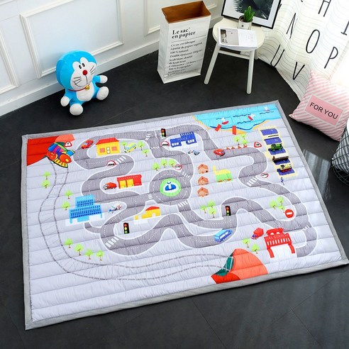 ins INS 두툼한 캐릭터 아기 쿠션 아기 놀이 거실 미끄럼 방지 매트