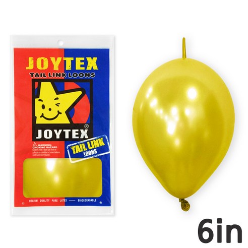 피플스파티 조이텍스_6인치(15cm)펄 링크룬 풍선 50개입, 골드, 1개