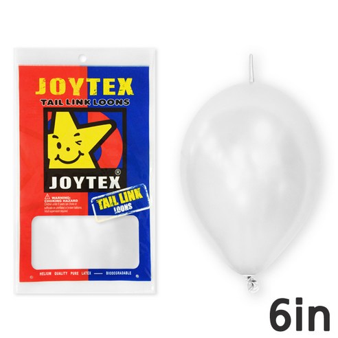 피플스파티 조이텍스_6인치(15cm)펄 링크룬 풍선 50개입, 화이트, 1개
