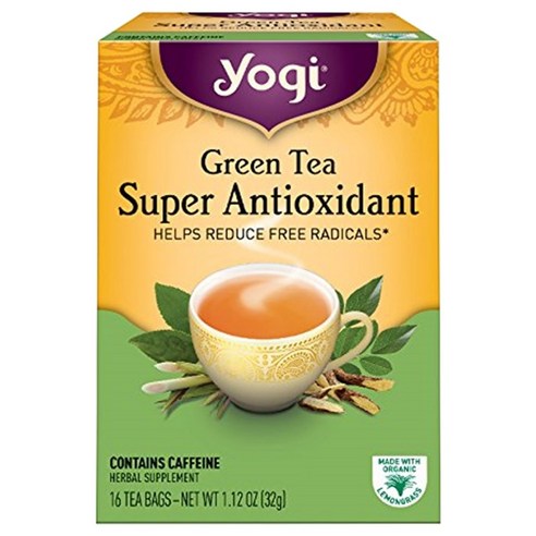 요기티 그린 티, 16개, Super Antioxidant, 2g, 16개입