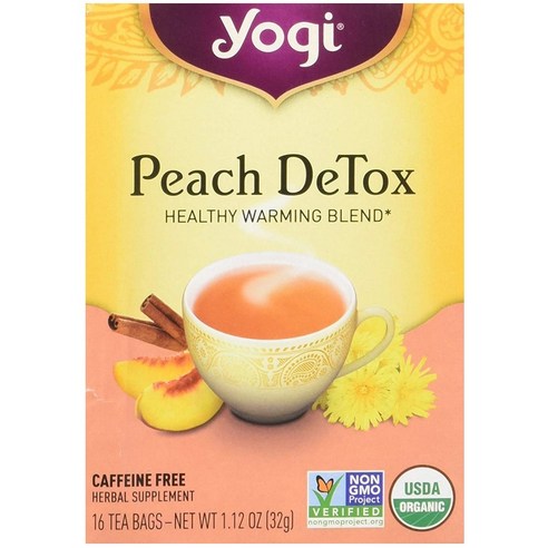 요기티 디톡스, 16개, Peach